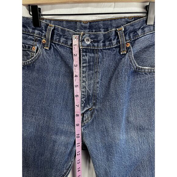 Levis 517 Mens Size 36x29 Loose Leg Medium Wash 100% Cotton Cowboy Workwear Y2K - Picture 9 of 11